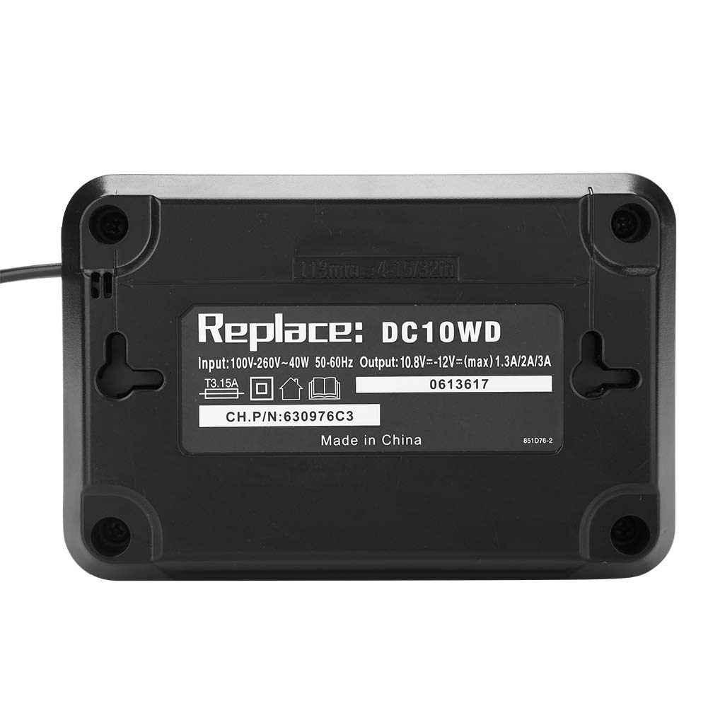 Intelligent Fast Battery Charger for 10.8V 12V DC10WD/BL1015 - 100-240V Universal Charger with US Plug - Perfect for Power Tools, Electric Vehicles & Home Appliances