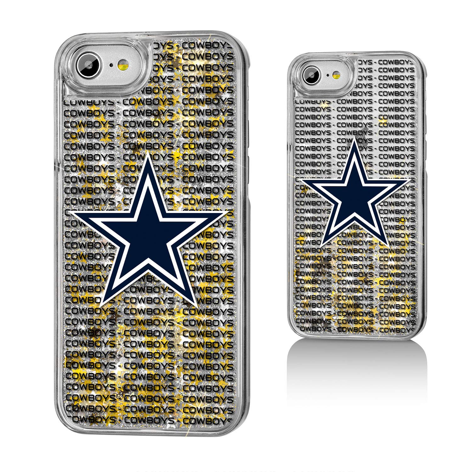 Dallas Cowboys Glitter iPhone Case - Custom Text Backdrop Design for iPhone 13/14/15 Pro Max - Perfect for Game Day, Fan Gifts & Cowboys Supporters