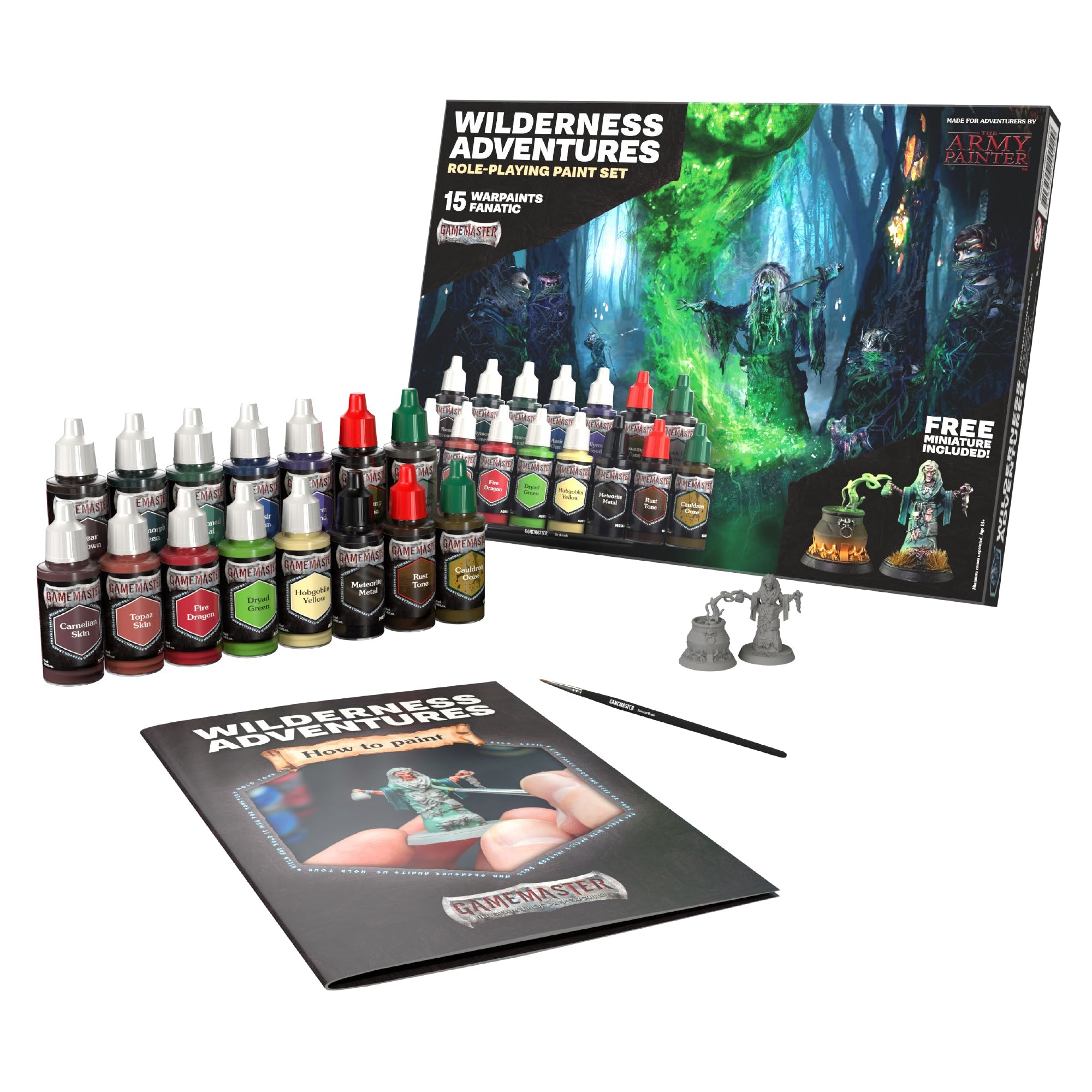GameMaster: Wilderness Adventures RPG Paint Set for Miniatures & Tabletop Gaming - Perfect for Dungeons & Dragons, Warhammer & Fantasy Role-Playing