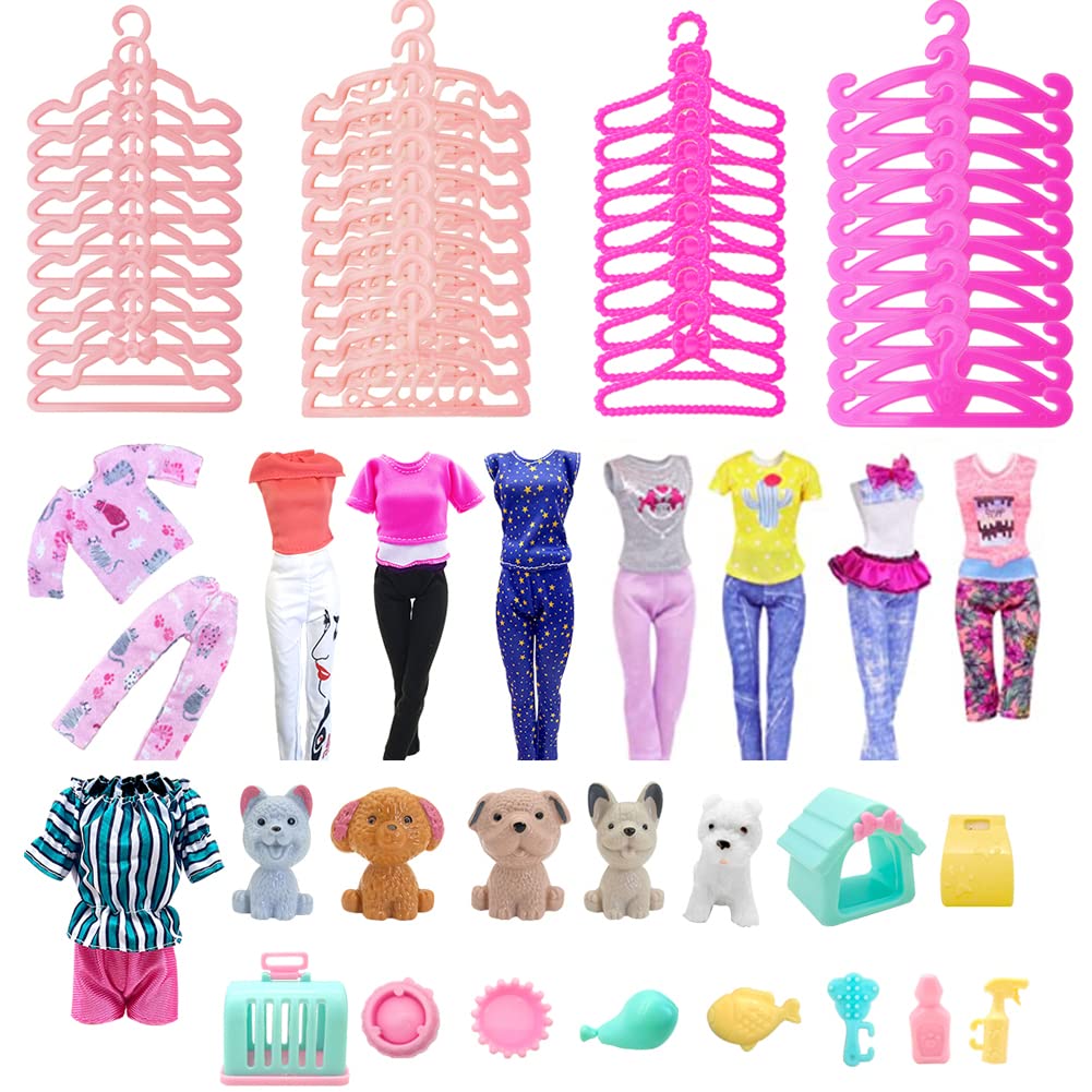 Puppy Dog Playset & Doll Clothes for 11.5 Inch Dolls - Perfect for Pretend Play, Dress Up Games & Pet Lovers