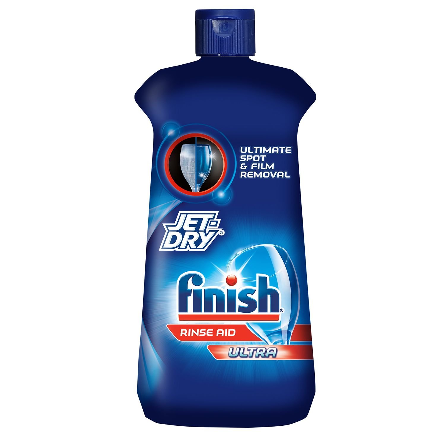 Finish Jet-Dry Ultra Rinse Aid for Dishwashers - 27.5 oz Bottle - Prevents Spots & Film on Dishes - Perfect for Glassware, Silverware & Everyday Dishwashing