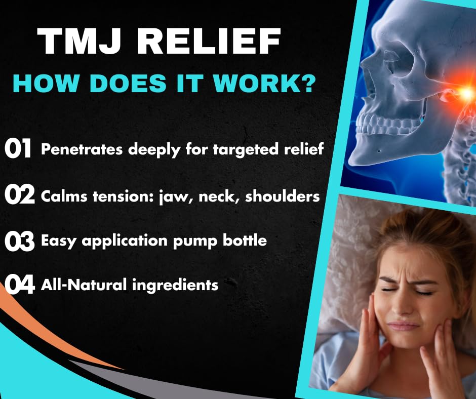 Dr. A's TMJ Remed-X Jaw Relief Serum – Natural & Organic Essential Oils for TMJ Pain Relief, Teeth Grinding & Neck Tension | Holistic Treatment for Jaw Discomfort | Perfect for Nighttime Use & Stress Relief