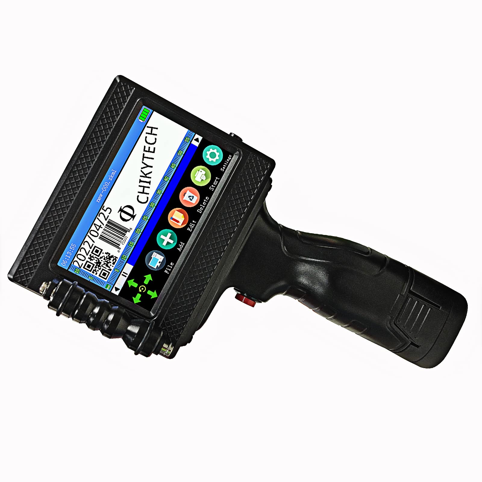 CHIKYTECH ZK-1690 Portable Handheld Inkjet Printer with 4.3