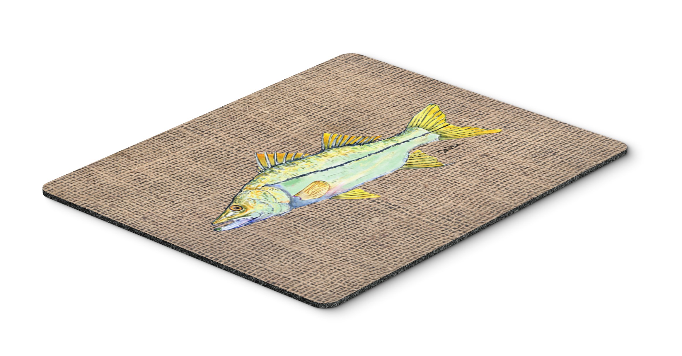 Caroline's Treasures 8772MP Snook Fish Mouse Pad - Large Washable Non-Slip Desk Mat for Home Office, Gaming & Computer Work | Heat-Resistant Hot Pad & Trivet for Kitchen Use