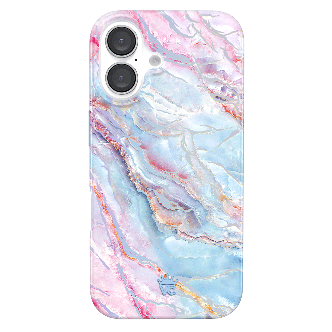 Holo Moonstone Marble iPhone Case - Protective & Stylish Phone Cover for iPhone 13/14/15 Pro Max - Perfect for Everyday Use, Travel & Gift Giving