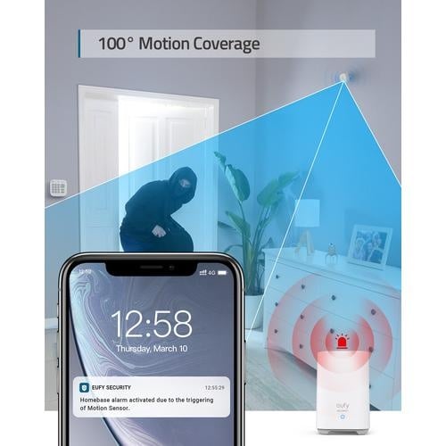 EufyCam 2 Pro & Security Alarmysteem 7-Piece Home Security Kit - Wireless Outdoor Camera System with Night Vision, 2K HD, AI Detection - Perfect for Home, Office & Business Surveillance