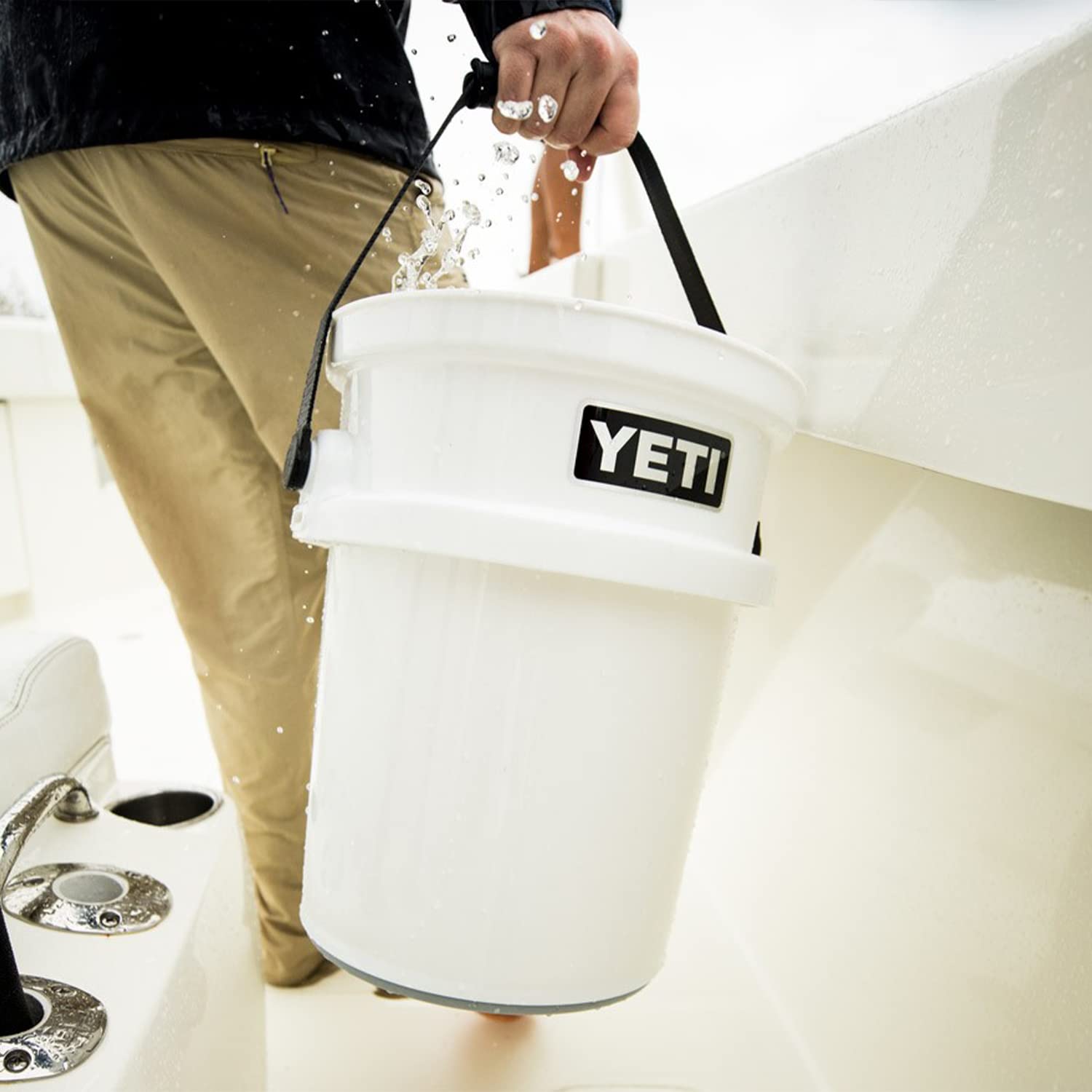YETI Loadout 5-Gallon Heavy Duty Bucket - Durable, Impact Resistant for Fishing, Camping & Outdoor Utility - Perfect for Tackle Storage, Hunting Gear & Worksite Organization