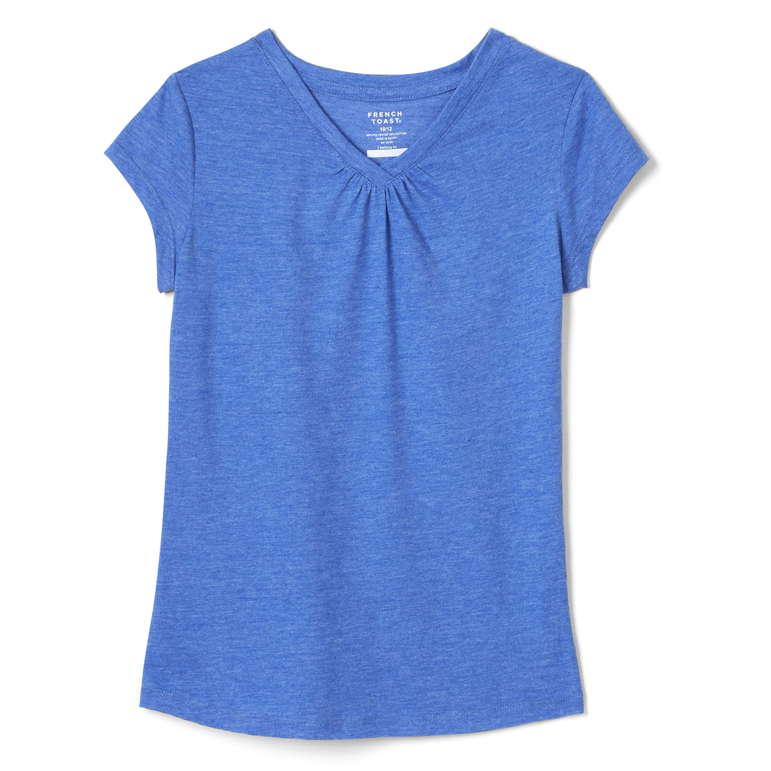 French Toast Kids' Short Sleeve V-Neck Tee T-Shirt - Soft Cotton Comfort for School & Play | Cute Casual Outfits for Boys & Girls | Perfect for Everyday Wear, Playdates & Family Outings