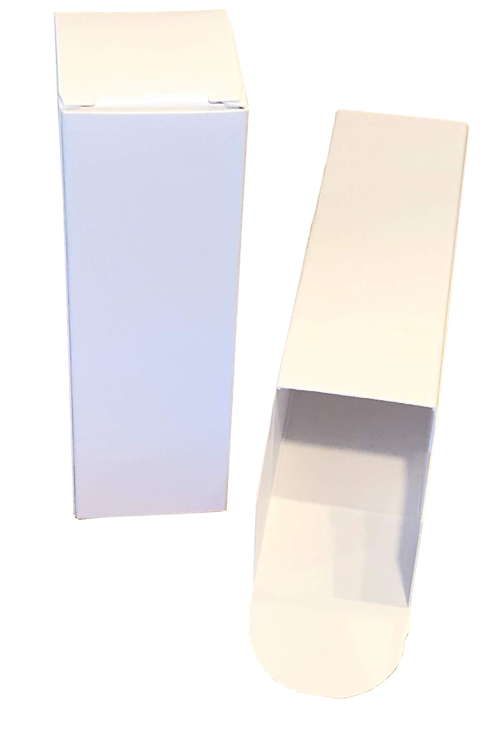 5000 Glossy White Blank Boxes for 1 oz Dropper Bottles - Perfect for Essential Oils, CBD, and Cosmetic Packaging (Ideal for Small Business & Retail Display)