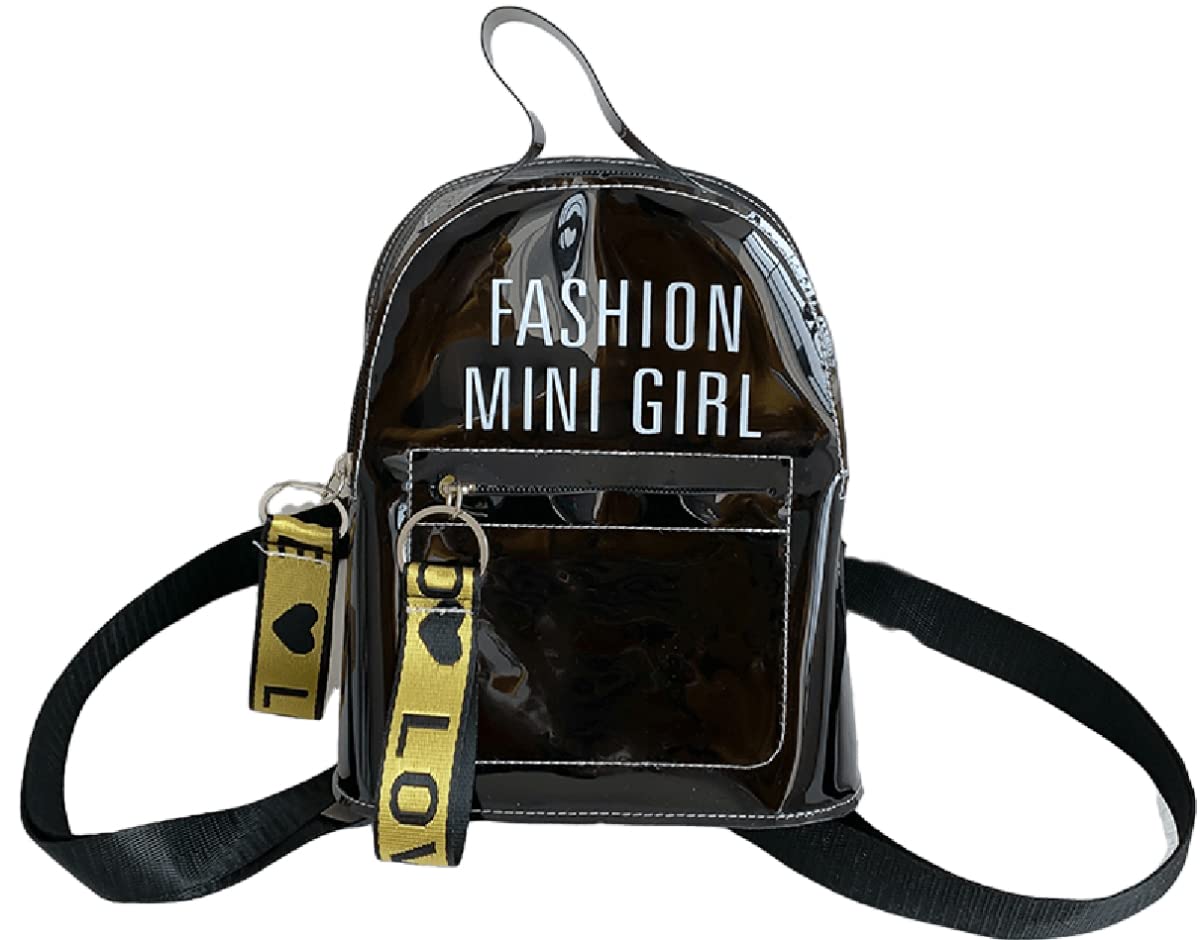 Transparent PVC Backpack for Women - Waterproof Clear Daypack for Gym & Travel