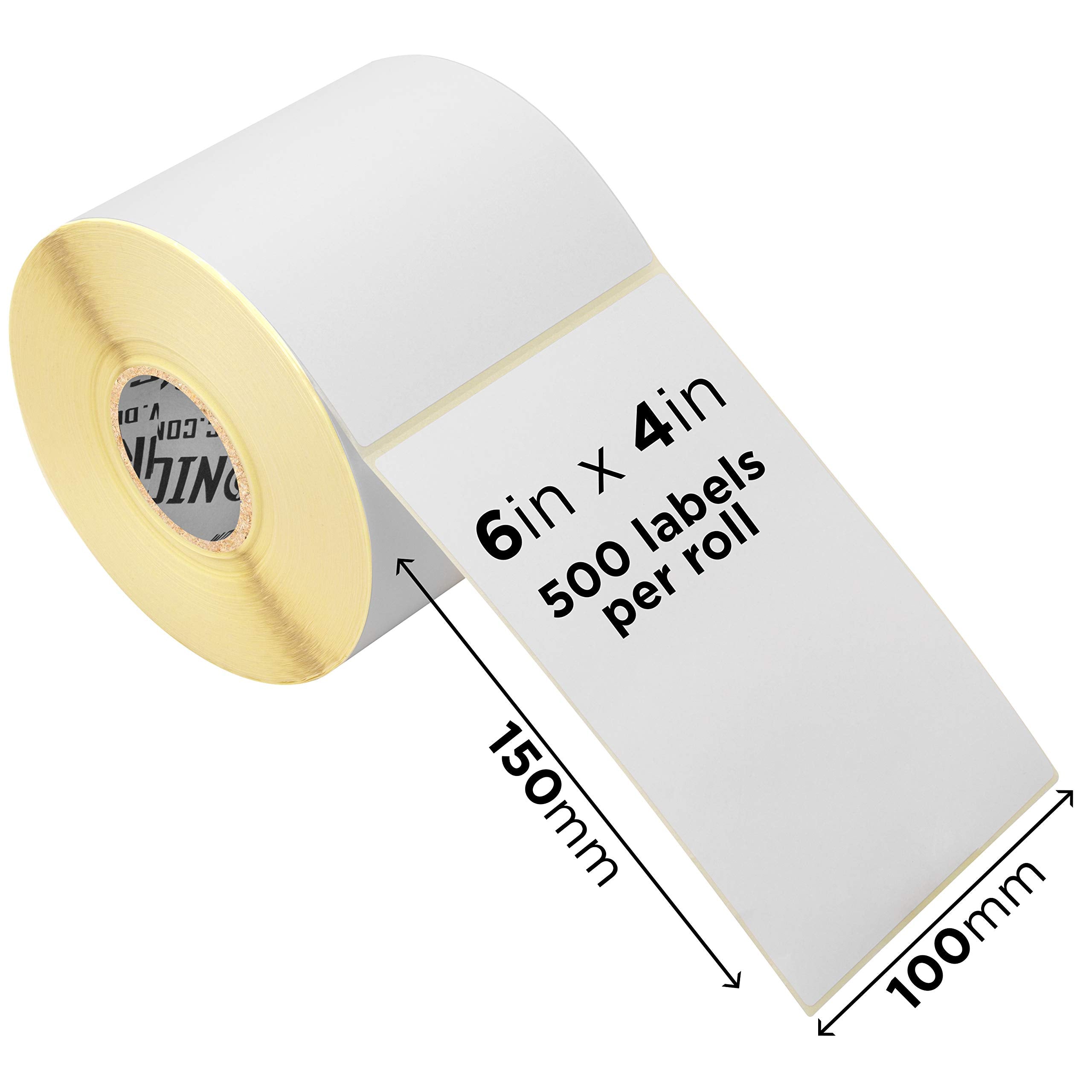 Duronic LL4X6 Thermal Labels - 500 Labels per Roll (100x150mm / 6x4