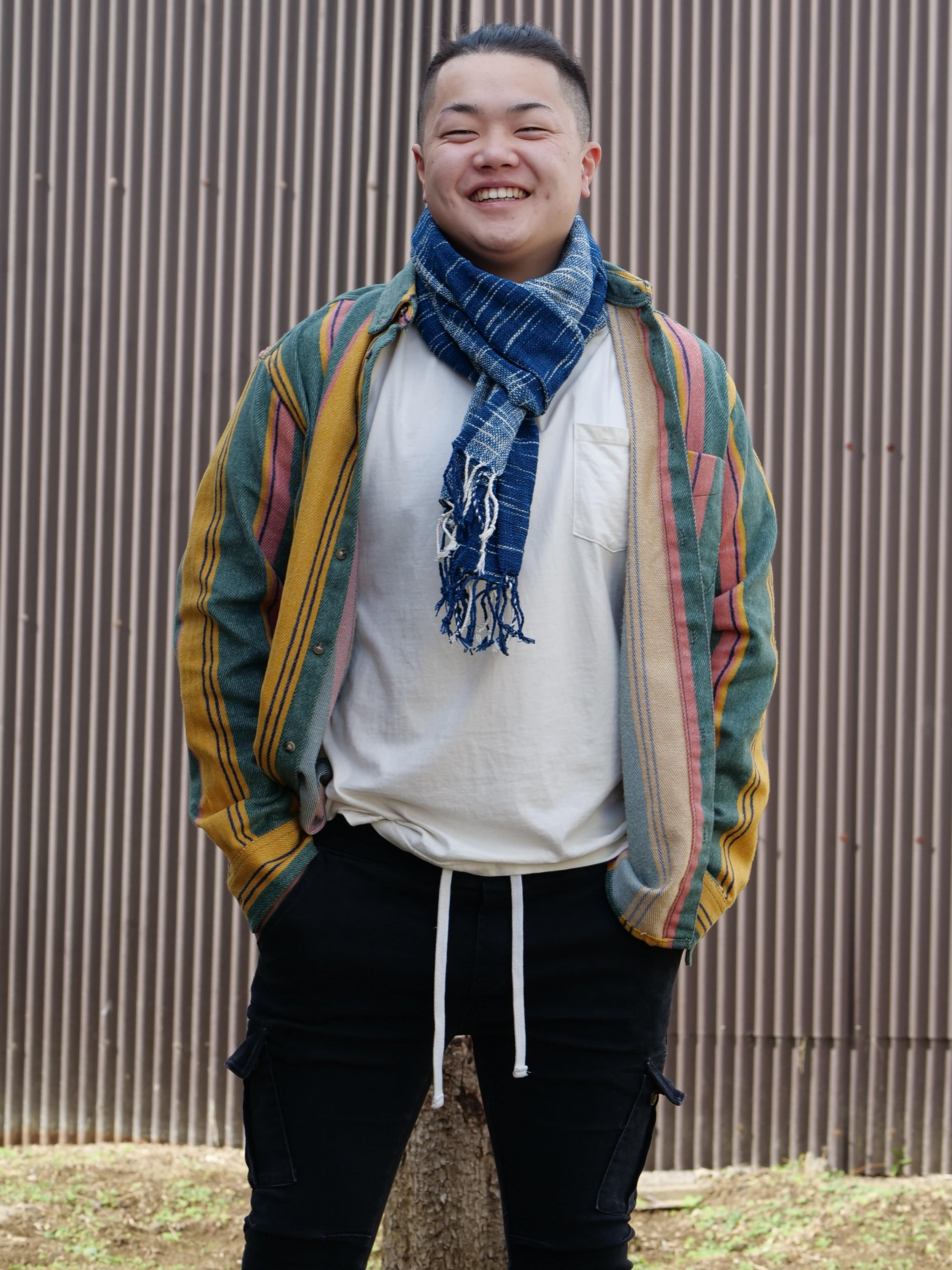 Handmade Indigo Dyed Cotton Scarf - Soft Lightweight Wrap for Women, Perfect for Travel, Office & Casual Outfits