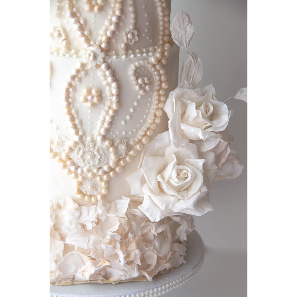DIY Crystal Candy Rose Flower Kit - White Wafer Paper Craft for Weddings, Parties & Home Decor