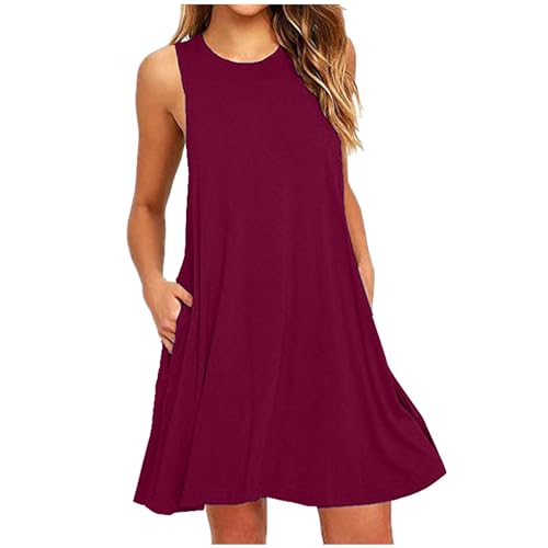 Dresses for Women Summer 2024-wine