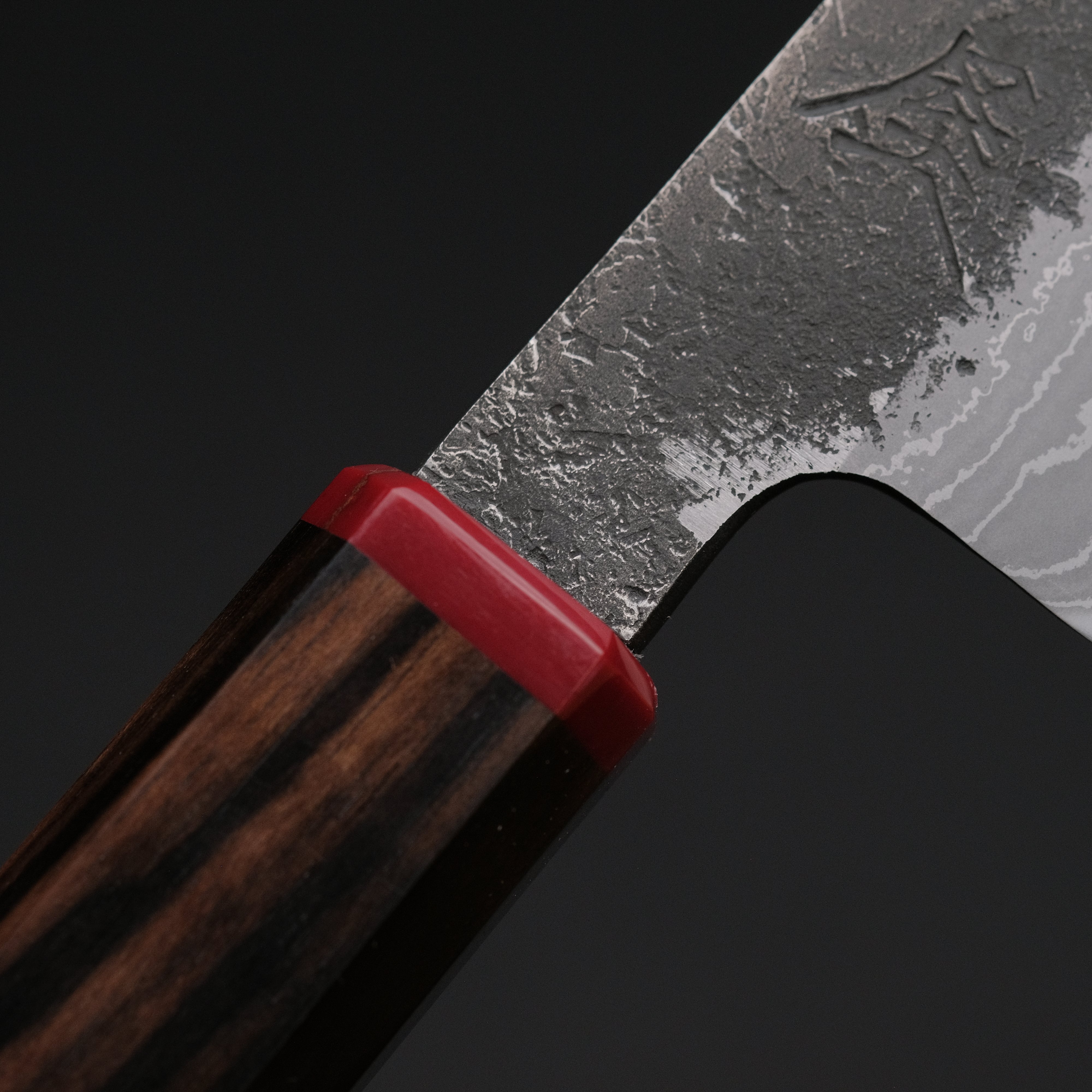 Premium Ajikataya White #2 Nashiji Damascus Petty Knife 85mm - Ebony Handle with TQP Finish (#68) - Perfect for Slicing Fruits, Vegetables & Precision Kitchen Tasks