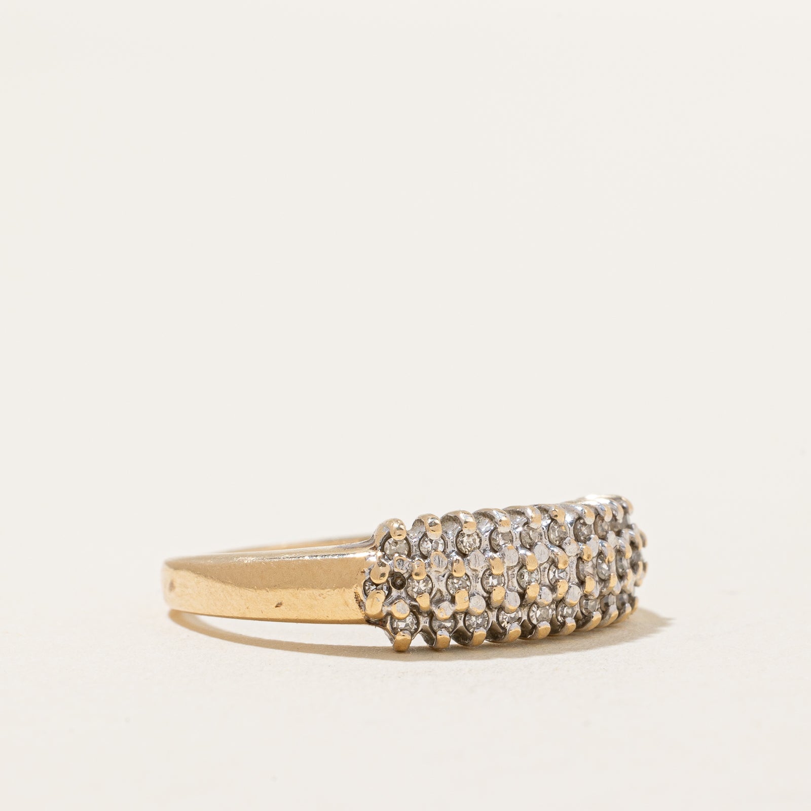 0.16ctw Diamond Cluster Ring - Size 6.25 | Elegant Wedding Band, Anniversary Gift & Everyday Jewelry for Women