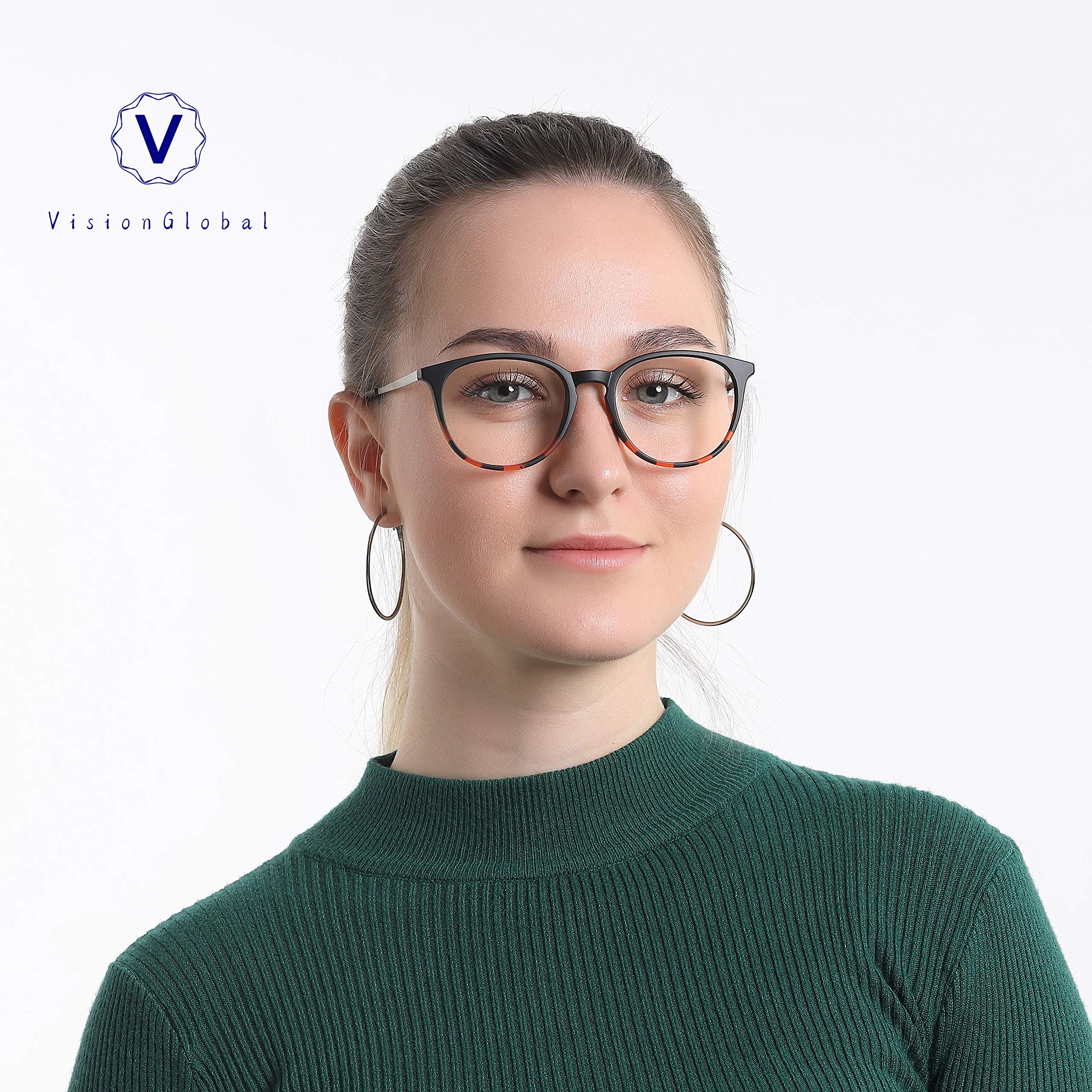 VisionGlobal Blue Light Blocking Glasses - Anti Glare for Computer & TV Use