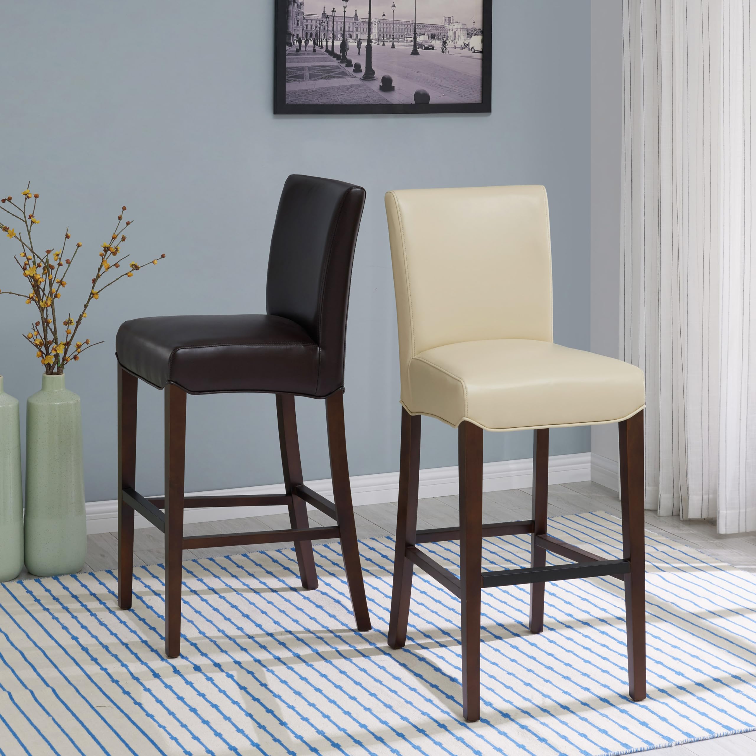 Premium Milton Bonded Leather Bar Stool 29.5