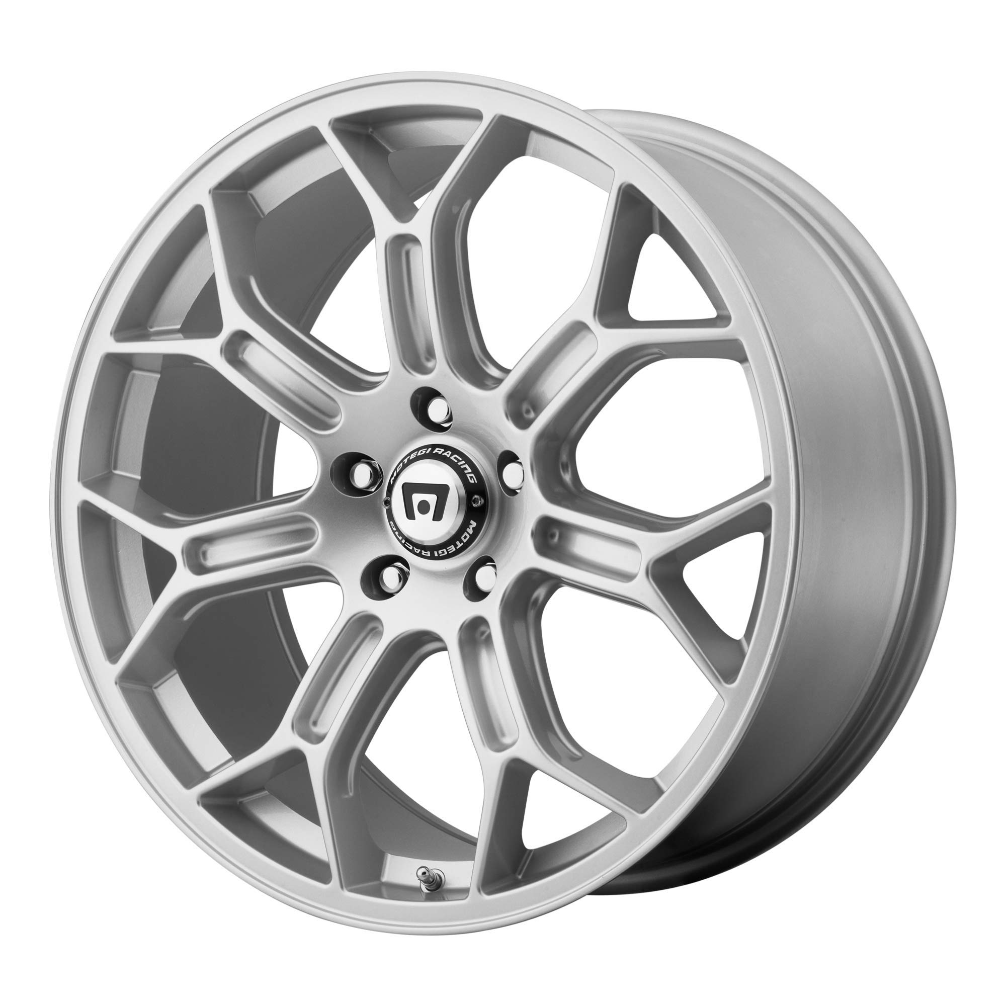 MOTEGI TECHNO MESH S RACE SILVER Wheel 19x10 5x120.65 Offset 79mm - High Performance Lightweight Alloy Rims for Sports Cars, Tuner Vehicles & Track Racing