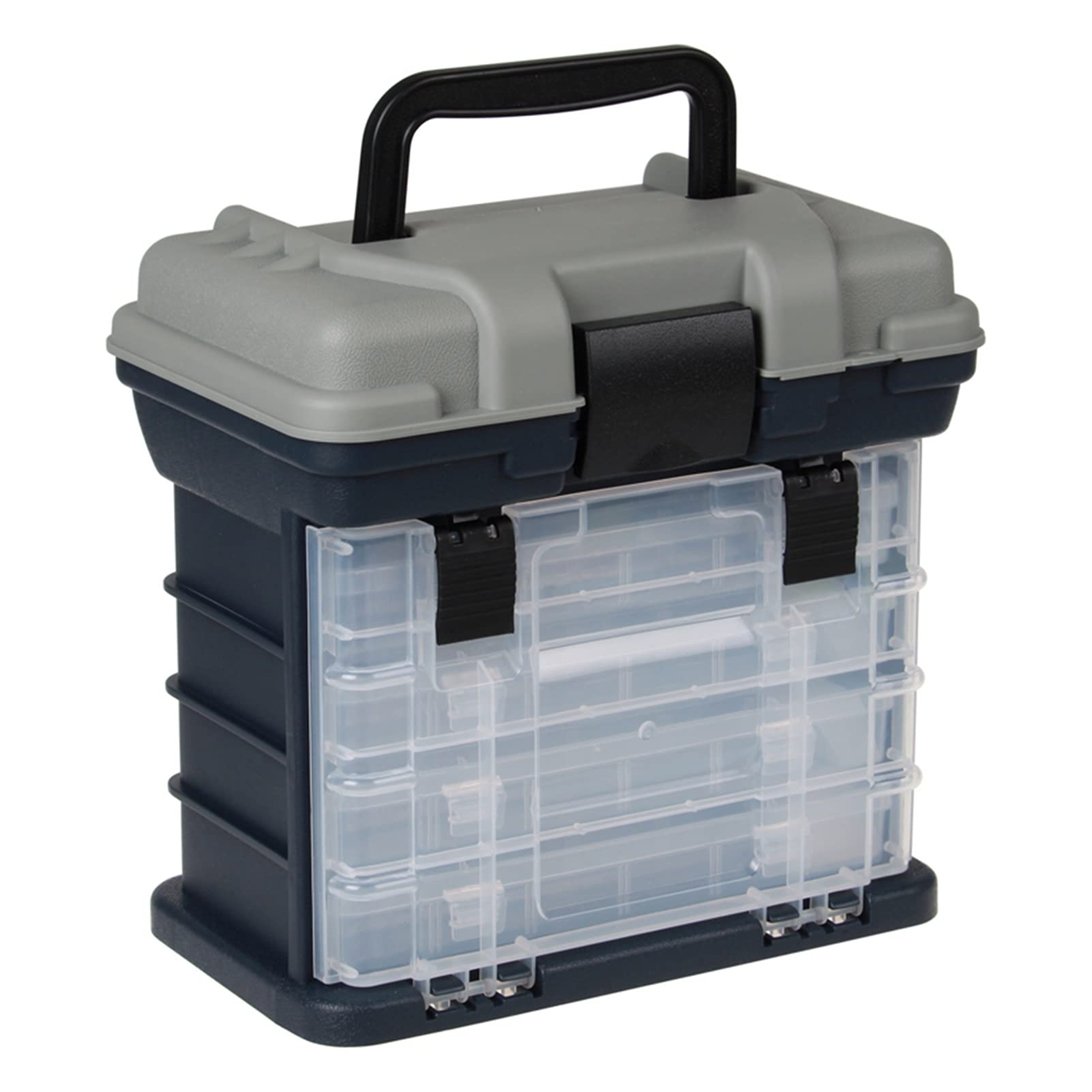 YUXI8541NO 5-Layer Portable Fishing Tackle Box - High Strength ABS Plastic Fishing Gear Storage Case with Handheld Design - Perfect for Freshwater, Saltwater & Boat Fishing Accessories Organization