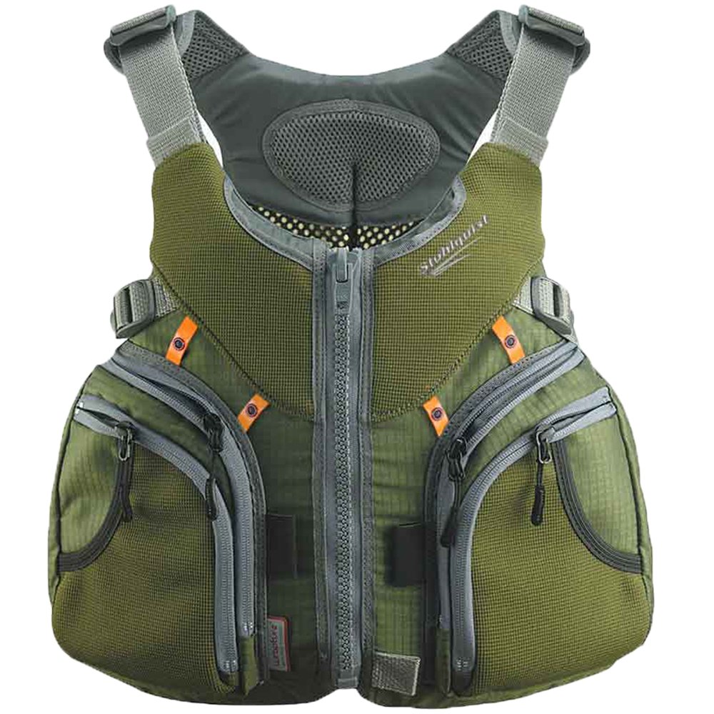 Stohlquist Keeper Fishing Life Jacket (PFD) - USCG Approved Safety Vest for Kayaking, Boating & Water Sports | Comfortable & Durable Flotation Device for Anglers
