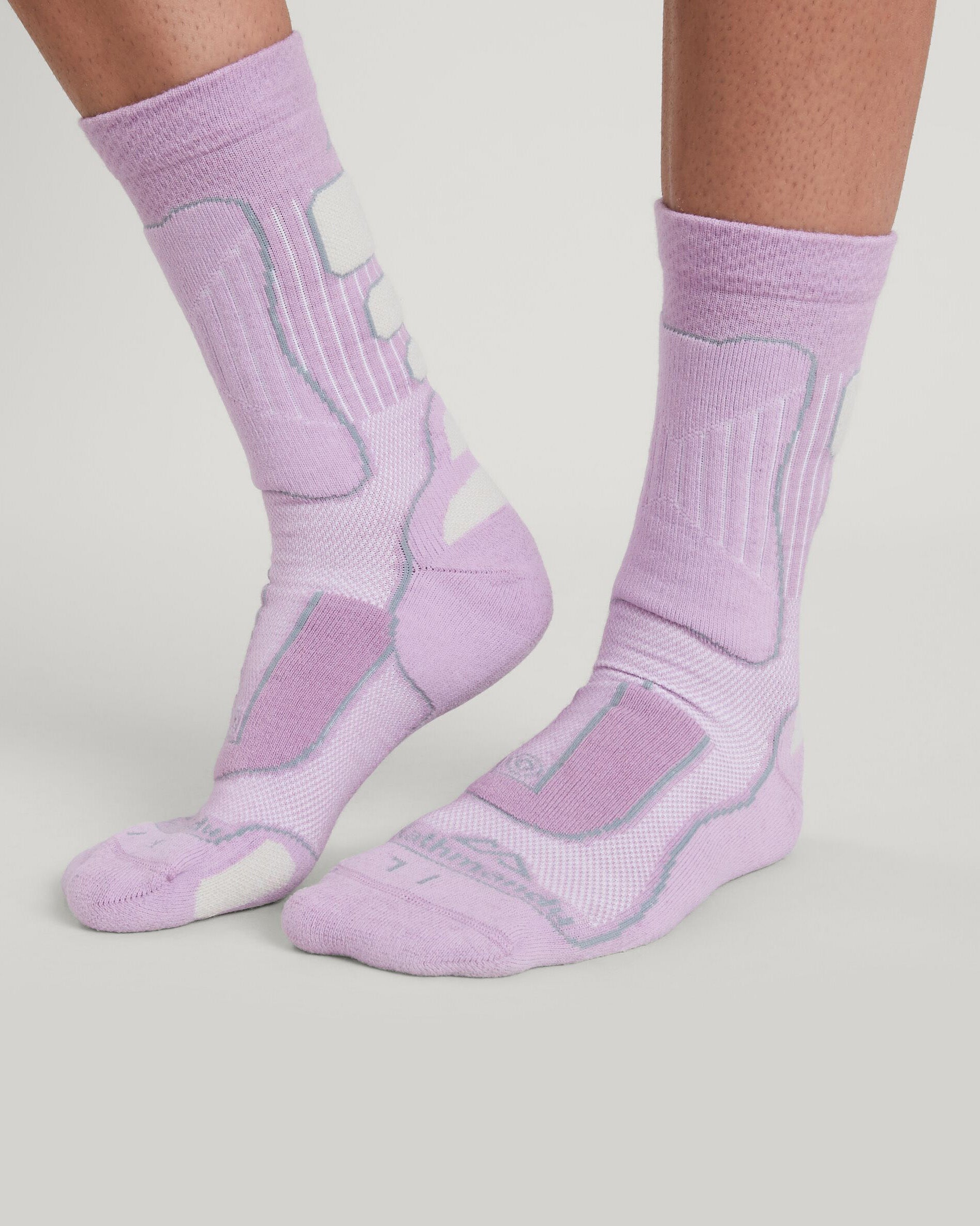 NuYarn Ergonomic Hiking Socks for Men & Women - Breathable Moisture-Wicking Trekking Socks with Arch Support - Perfect for Outdoor Adventures, Camping & Backpacking