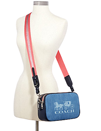 Coach Denim Horse and Carriage Jes Crossbody Bag - Stylish Women's Shoulder Purse for Everyday Use, Travel & Shopping