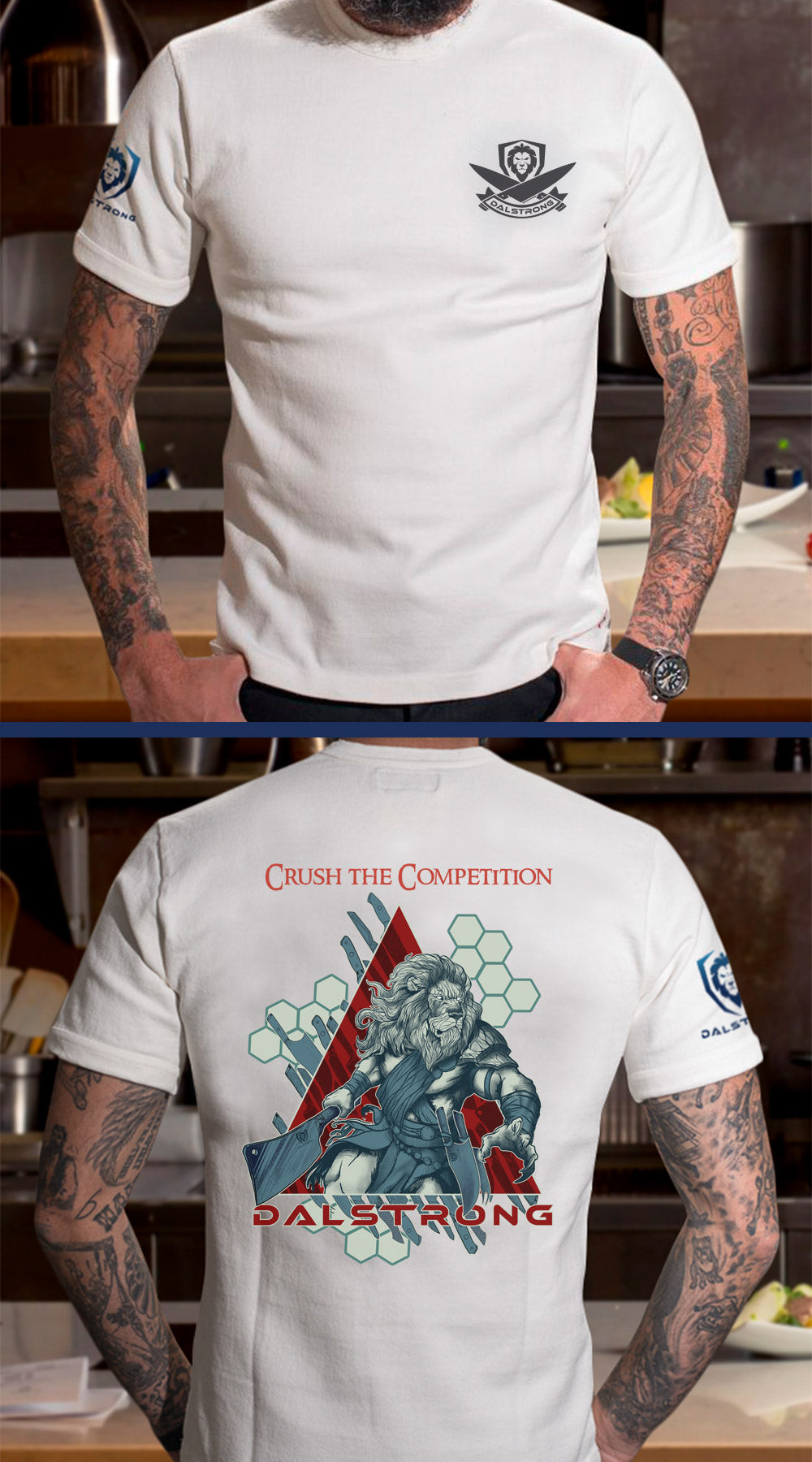 Lionheart Graphic T-Shirt for Men - Comfortable Cotton Crewneck Tee - Perfect for Casual Wear, Gym & Street Style
