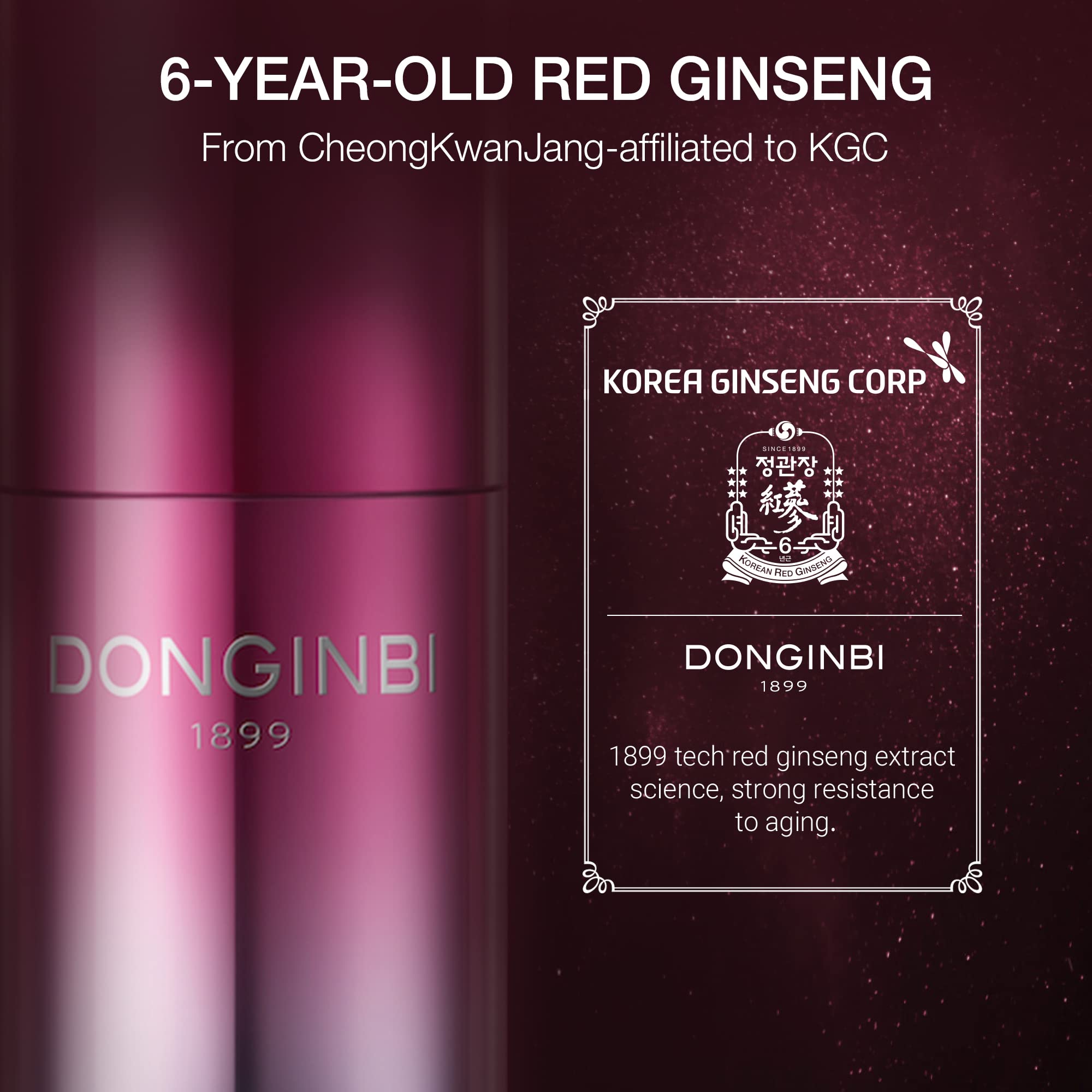 Donginbi Korean Red Ginseng Daily Defense Capsule Ampoule - Anti-Aging Facial Serum for Women, Improves Skin Texture & Radiance, 1.01 fl oz/30ml - Perfect Valentine's Day Gift Set for Her, Skincare Routine Essential for Dry & Sensitive Skin