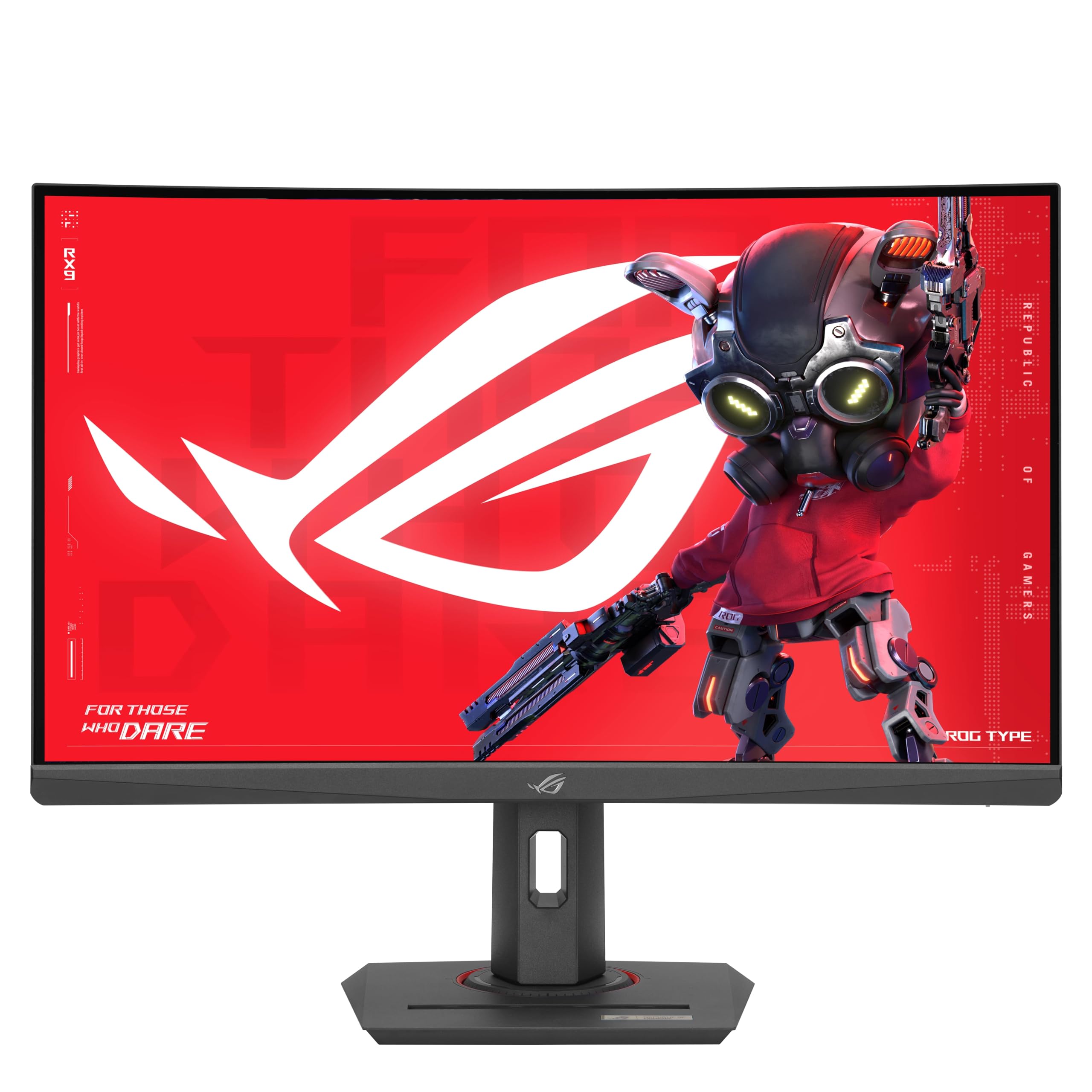ASUS ROG Strix XG27WCS 27 Inch WQHD Curved Gaming Monitor - 180Hz Refresh Rate, 1ms Response Time, FreeSync Premium, AdaptiveSync, ELMB-Sync, DisplayHDR 400 - Fast VA Panel, 2560x1440 Resolution, DisplayPort & HDMI Ports, USB-C Connectivity - Ideal for Competitive Gaming & Immersive Entertainment