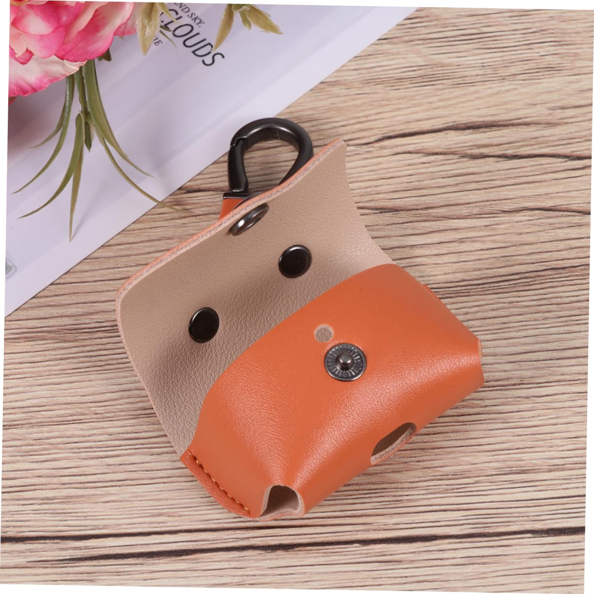 Veemoon Stylish PU Leather Headphone Case - Compatible with Wireless Earbuds Charging Case, Easy Access Design for AirPods & Bluetooth Earphones - Perfect for Travel, Gym & Daily Protection