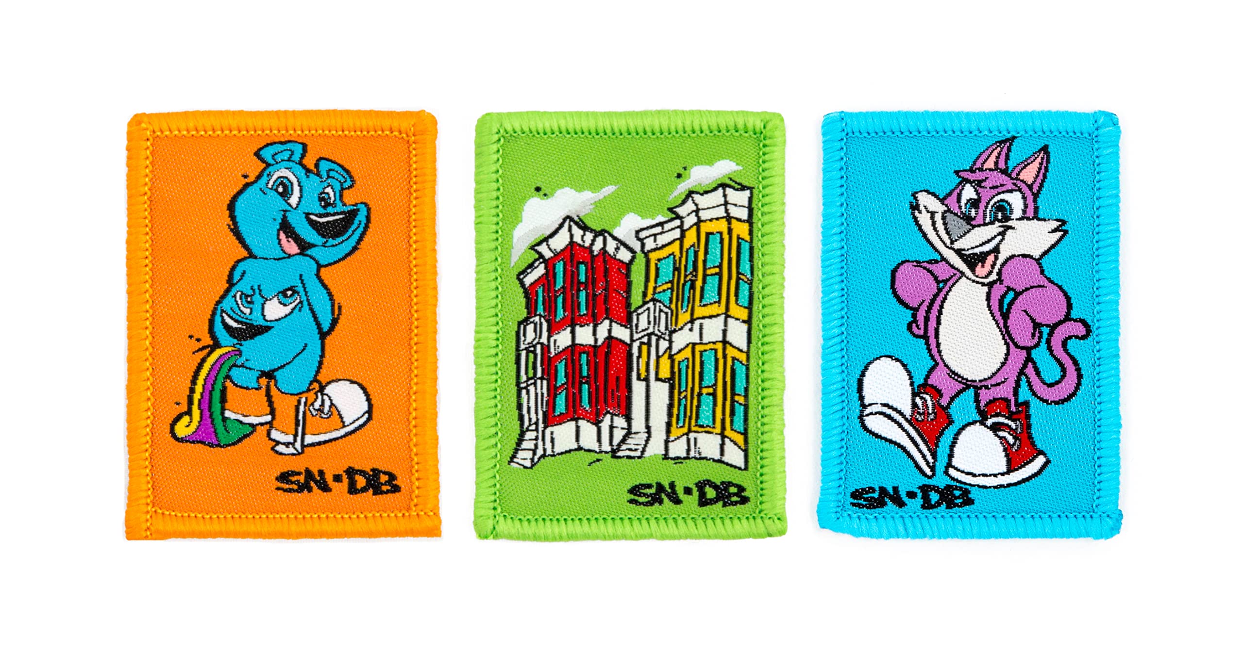 Dime Bags Interchangeable Custom Patches 3-Pack - Removable Accessory Patches for Backpacks, Bags & Jackets - Artist Edition by Sirron Norris - DIY Fashion & Streetwear Customization