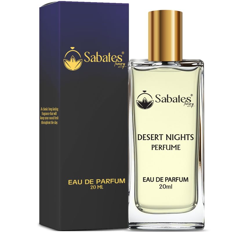 Desert Nights Unisex Perfume - Long Lasting Fragrance for Men & Women - Perfect Gift for All Ages & Occasions - Fresh, Rejuvenating Scent for Daily Wear, Date Nights & Special Events