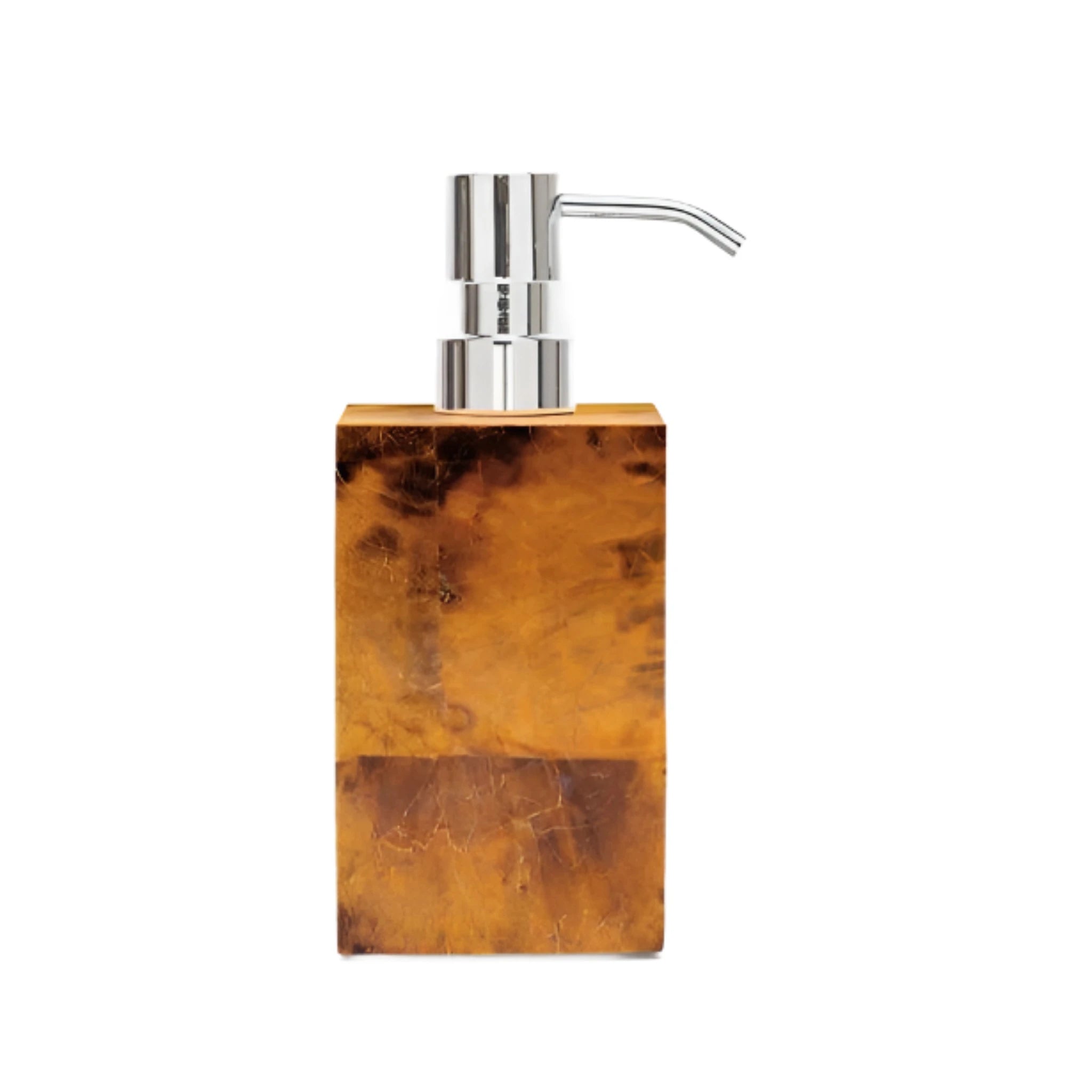 Premium Cannes Young Pen Shell Finish Soap Pump Dispenser - Elegant Bathroom Decor for Home, Hotel & Spa Use