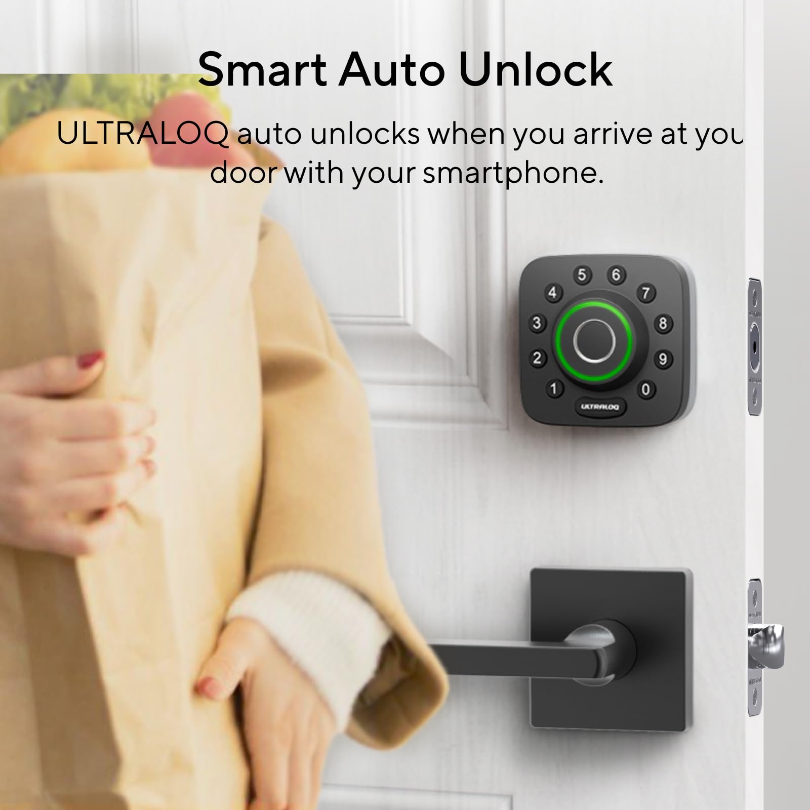 Ultraloq U-Bolt Pro WiFi Smart Door Lock - Keyless Entry Deadbolt with Remote Access, Auto Unlock/Lock & Share Codes - Perfect for Homes, Apartments & Vacation Rentals