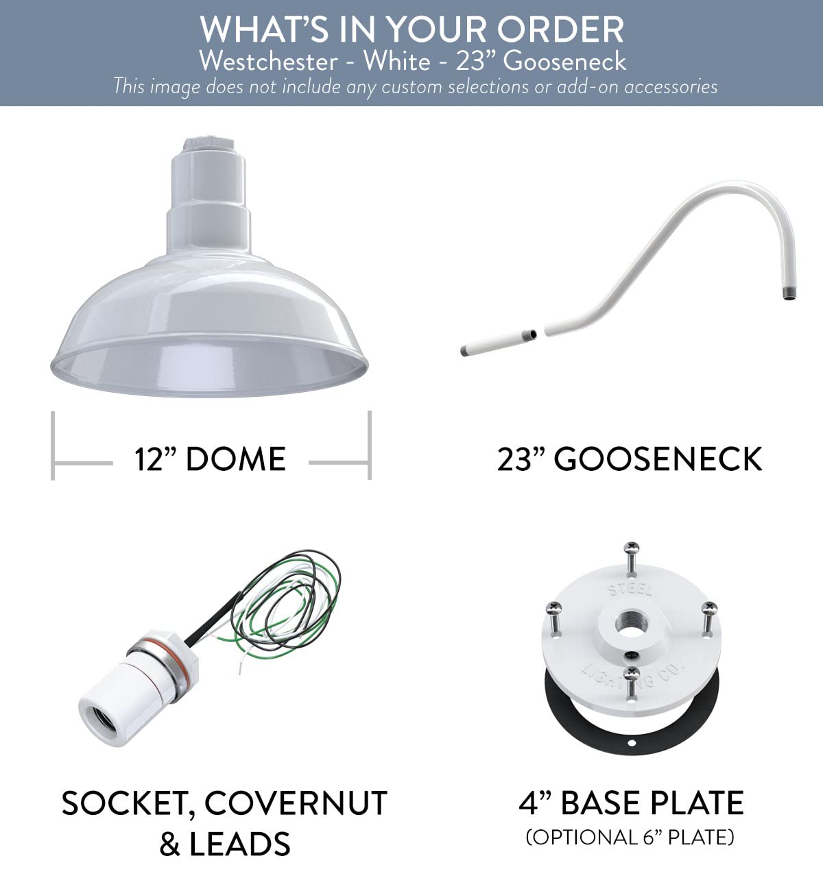 Steel Lighting Co. Westchester Barn Light - 12