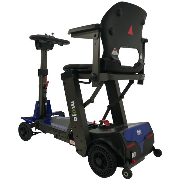 Mojo Manual Folding Scooter - Lightweight & Portable Mobility Aid for Adults & Seniors - Perfect for Travel, Shopping & Outdoor Activities