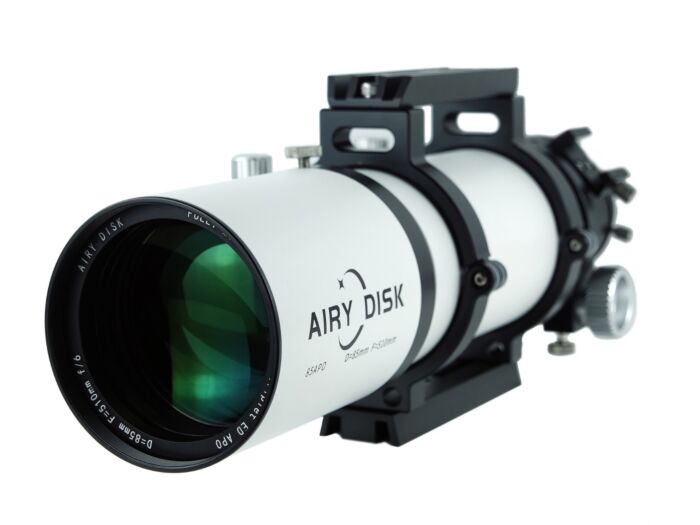 Airy Disk APO 85mm f/6 Triplet ED FCD100 Apochromatic Refractor Telescope - Premium Astrophotography & Stargazing for Deep Space Observation