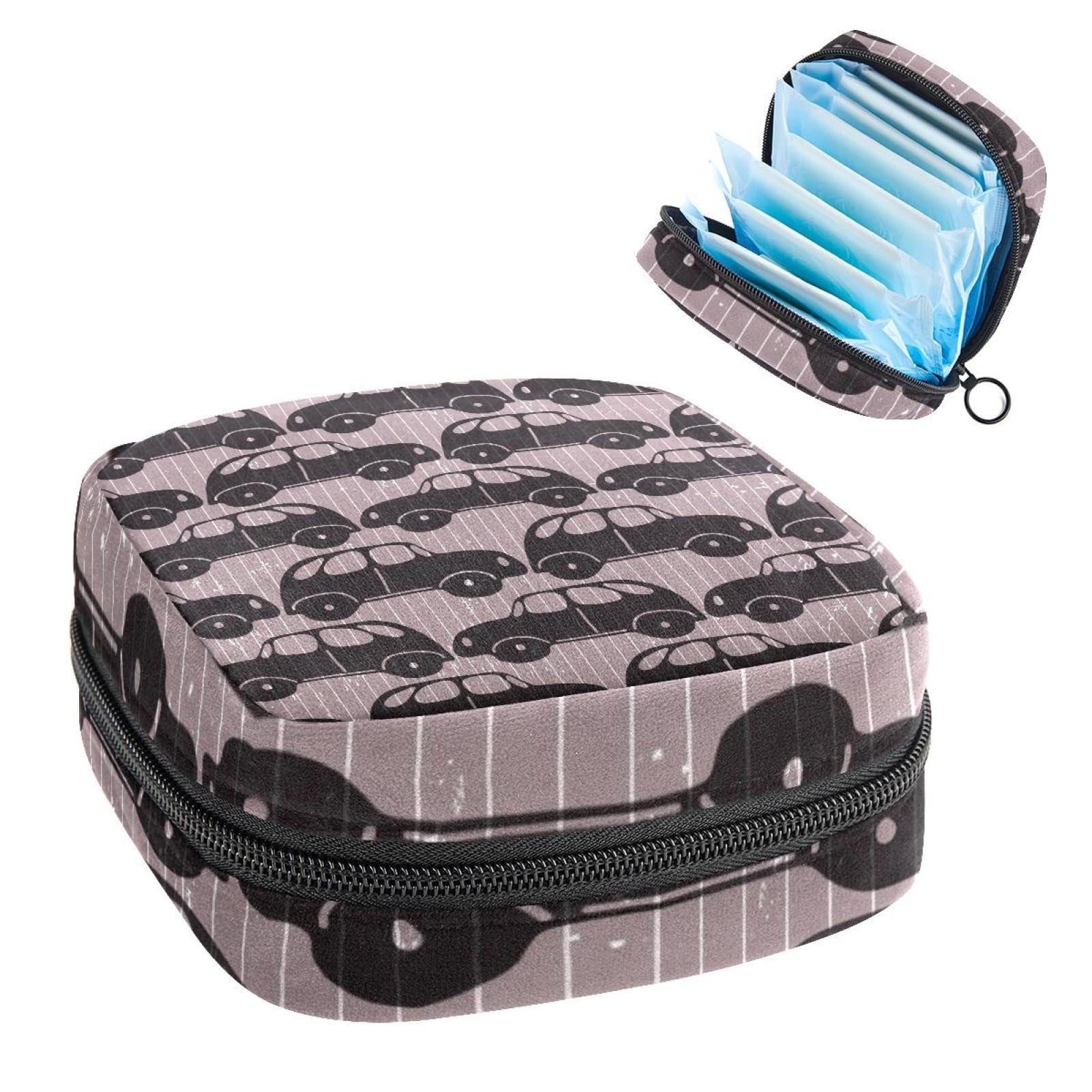 Menstrual Hygiene Pouch - Waterproof Travel Organizer Bag for Pads, Tampons & Menstrual Cups | Perfect for School, Gym, Work & On-the-Go | Compact & Discreet Period Essentials Storage