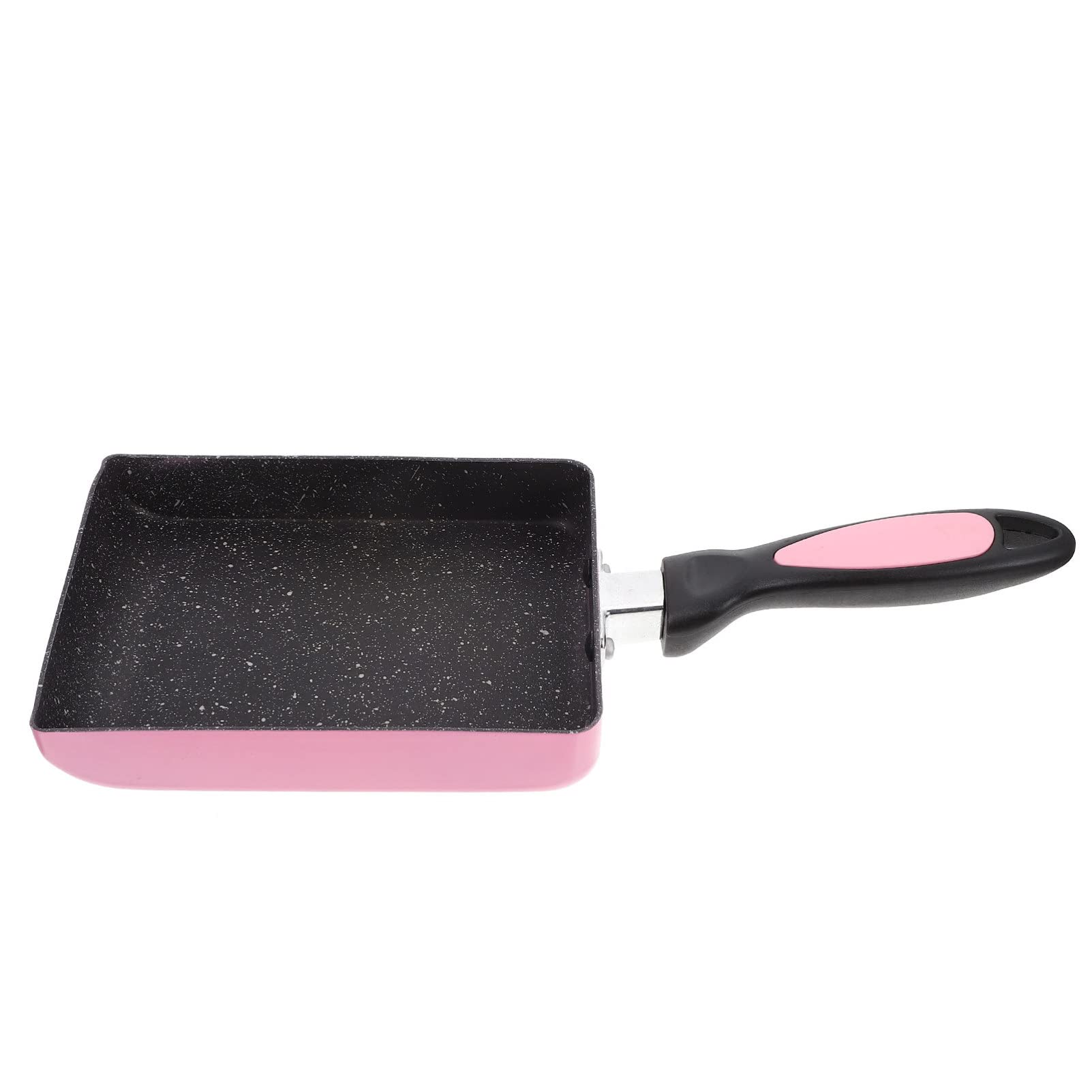 Nonstick Tamagoyaki Pan - Japanese Omelette Pan for Crepe, Dosa, Pancake & Tortillas - Mini Frying Pan & Griddle - Perfect for Home Kitchen Cooking - Ideal for Breakfast, Meal Prep & Asian Cuisine (Pink)