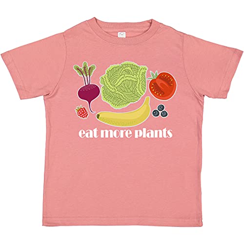Vegan Eat More Plants Vegetarian Toddler T-Shirt - Organic Cotton Kids Tee for Animal Lovers & Eco-Friendly Families - Perfect for Playdates, School & Earth Day Activities