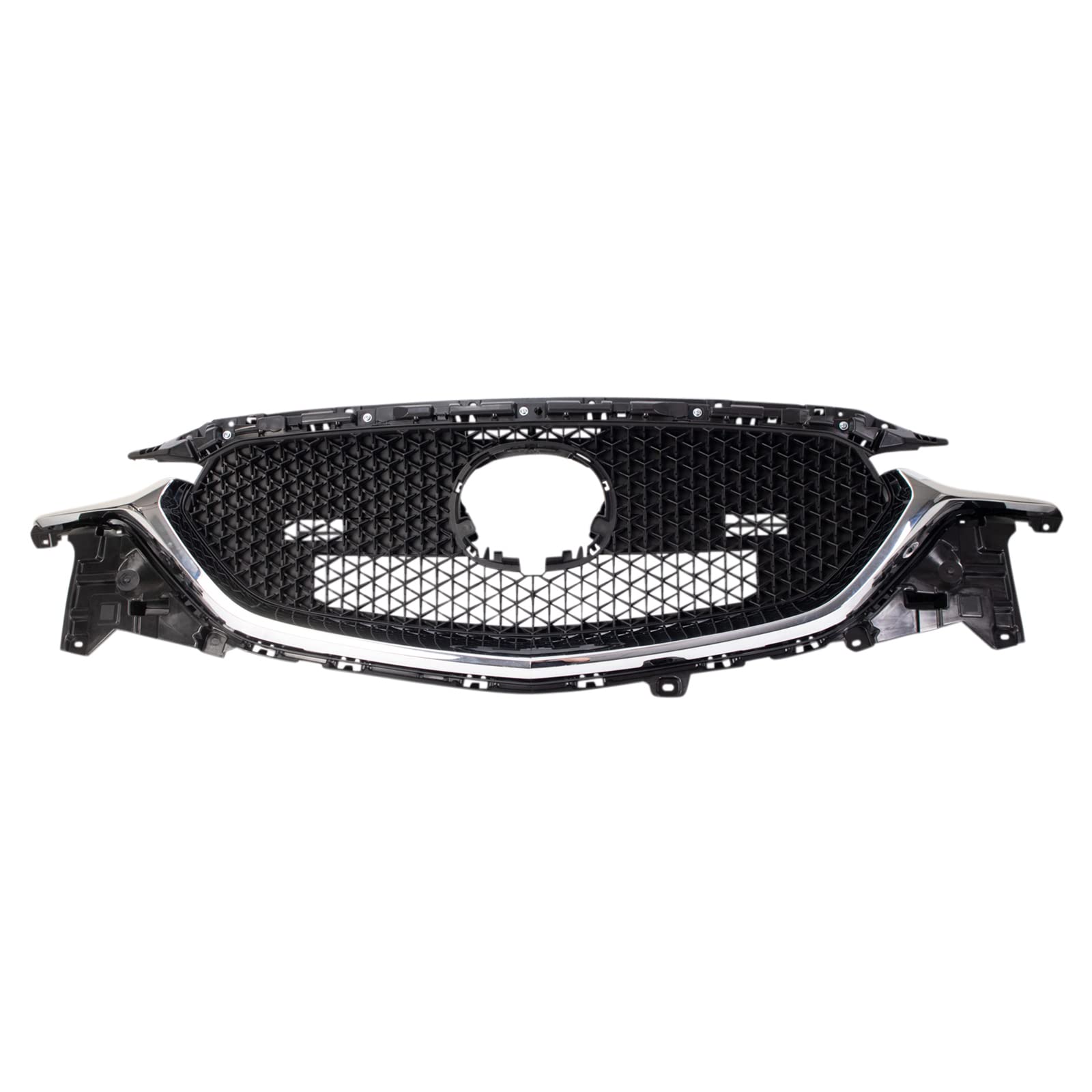 Black Front Grille Compatible with 2017-2021 Mazda CX-5 | MA1200215 | Upgrade Your Car's Style for Daily Driving & Off-Road Adventures