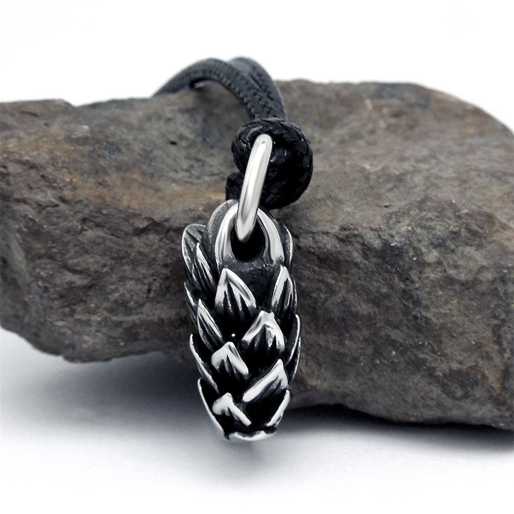 Vintage Dragon Scale Tiger Teeth Pendant Necklace for Men - Stainless Steel Gothic Jewelry - Perfect for Halloween, Cosplay, and Gift Giving