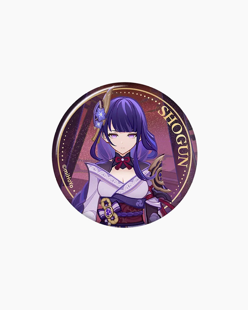Genshin Impact Genius Invokation TCG Tournament Series Character Tin Badge - Collectible Pin for Fans, Cosplay & Gaming Events