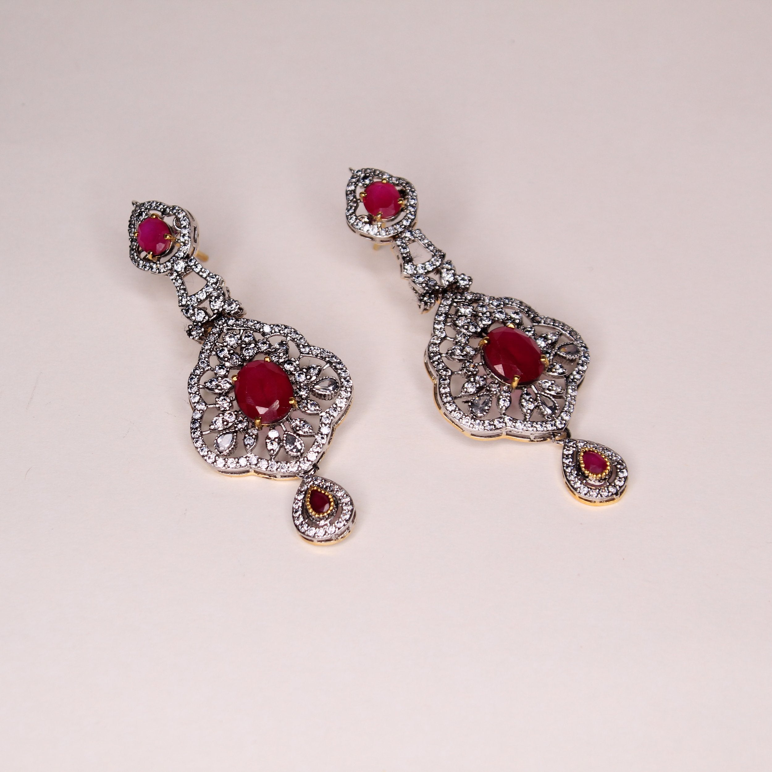 Stylish Chetum & Zircon Earrings for Women - Elegant Dangle Earrings for Parties, Weddings & Everyday Wear