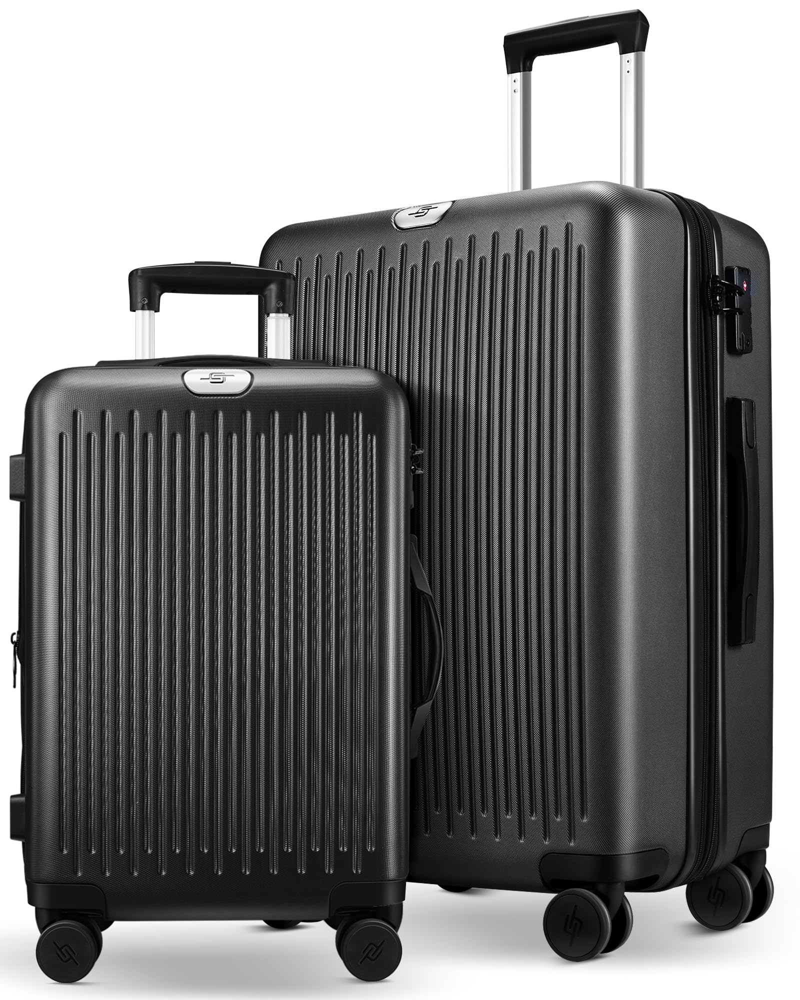 2-Piece Hard Shell Luggage Set with 360° Spinner Wheels & TSA Lock - 20