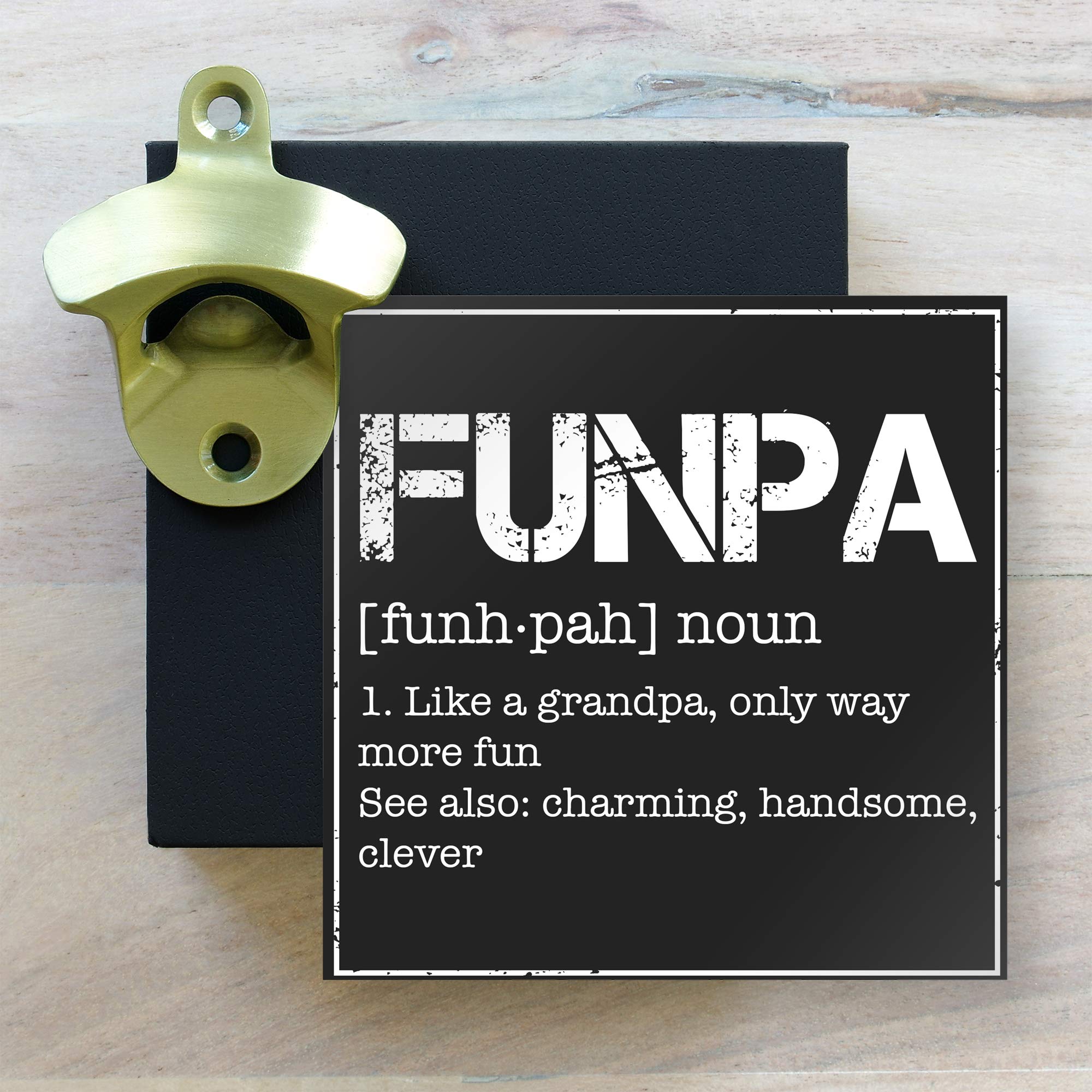 Personalized Gift Box for Grandpa with Heartfelt Card - Birthday, Father's Day, Retirement Gift Idea - Includes Bottle Opener - Perfect for Special Occasions & Family Celebrations