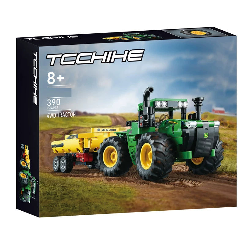 John Deere 9620R 4WD Tractor Toy - 390 Piece Set for Kids & Collectors - Perfect for Farm Playsets, Educational Gifts & Display Collections
