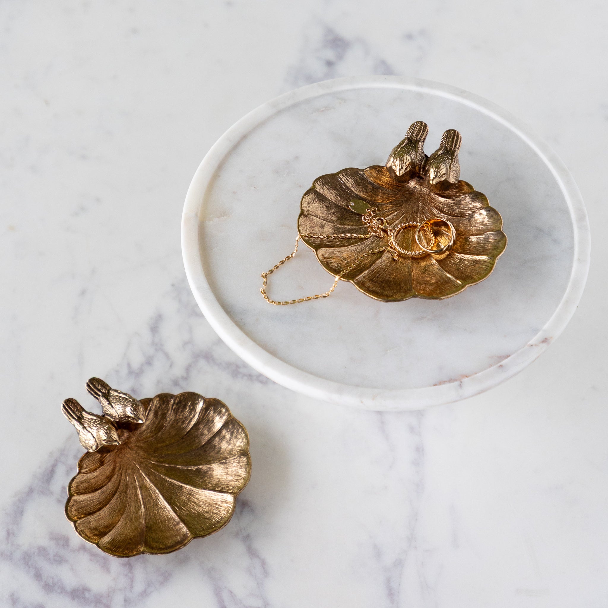 Elegant Gilded Perch Pewter Dish - Vintage Style Decorative Serving Tray for Dining, Entertaining & Home Decor | Perfect for Parties, Weddings & Holiday Gatherings