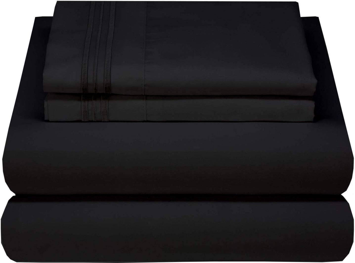 Luxury 1000TC 100% Egyptian Cotton 4-Piece Twin Sheet Set - Super Soft, Breathable & Comfortable with 10 Inch Deep Pocket - Perfect for Bedroom, Guest Room & Dormitory Use